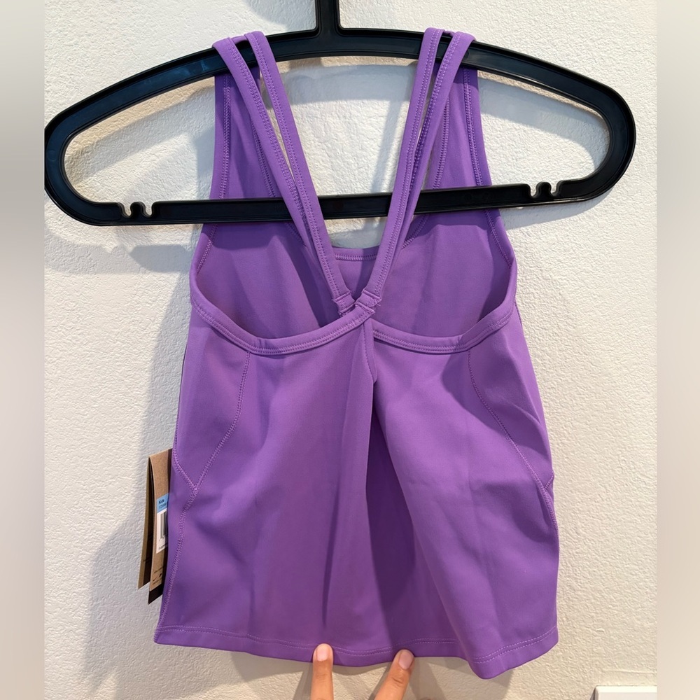 Nike One Fitted Girls Dri-FIT Purple Training Tank Size Medium 10/12 FZ5598-521 - Picture 6 of 11